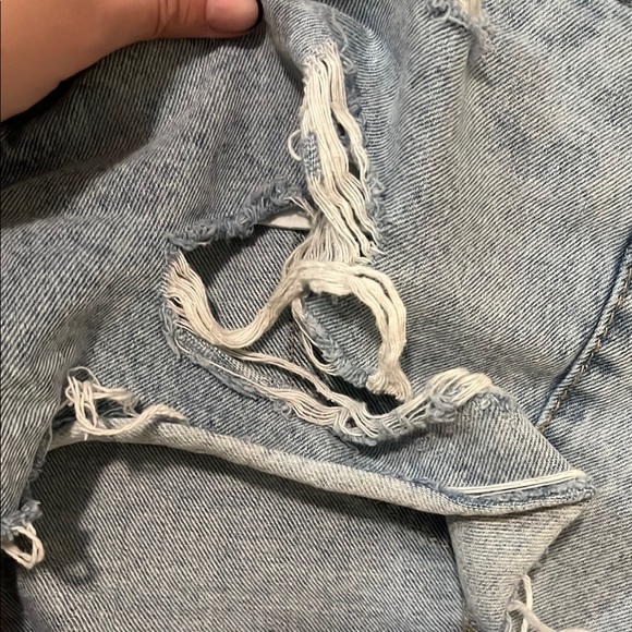 BN | Light Wash Distressed Denim Cut-Off Shorts - Picture 4 of 4